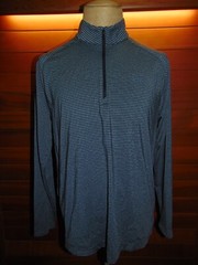 Under Armour Loose Pullover 1/4 Zip Men’s Size Large Striped Shirt