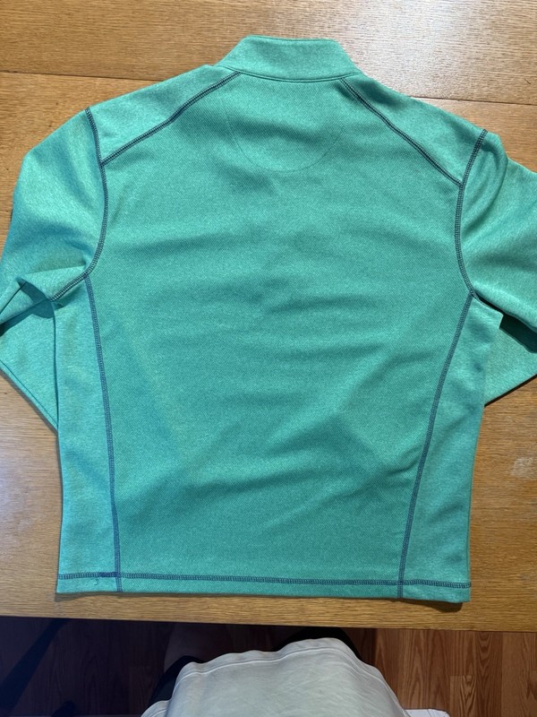 PEBBLE BEACH Men’s M Green Performance 1/4 Zip Golf Pullover Cold Weather Comfy gallery