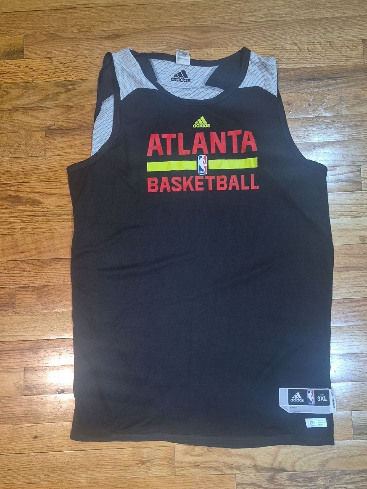 Adidas Reversible NBA Atlanta Hawks Practice Jersey Black Size 3XL gallery