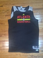 Adidas Reversible NBA Atlanta Hawks Practice Jersey Black Size 3XL