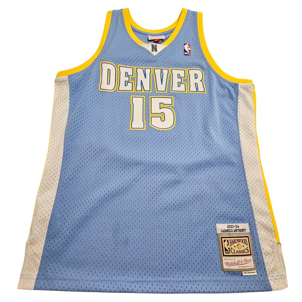 Mitchell & Ness Denver Nuggets Jersey Carmelo Anthony 15 Blue HWC Swingman *
