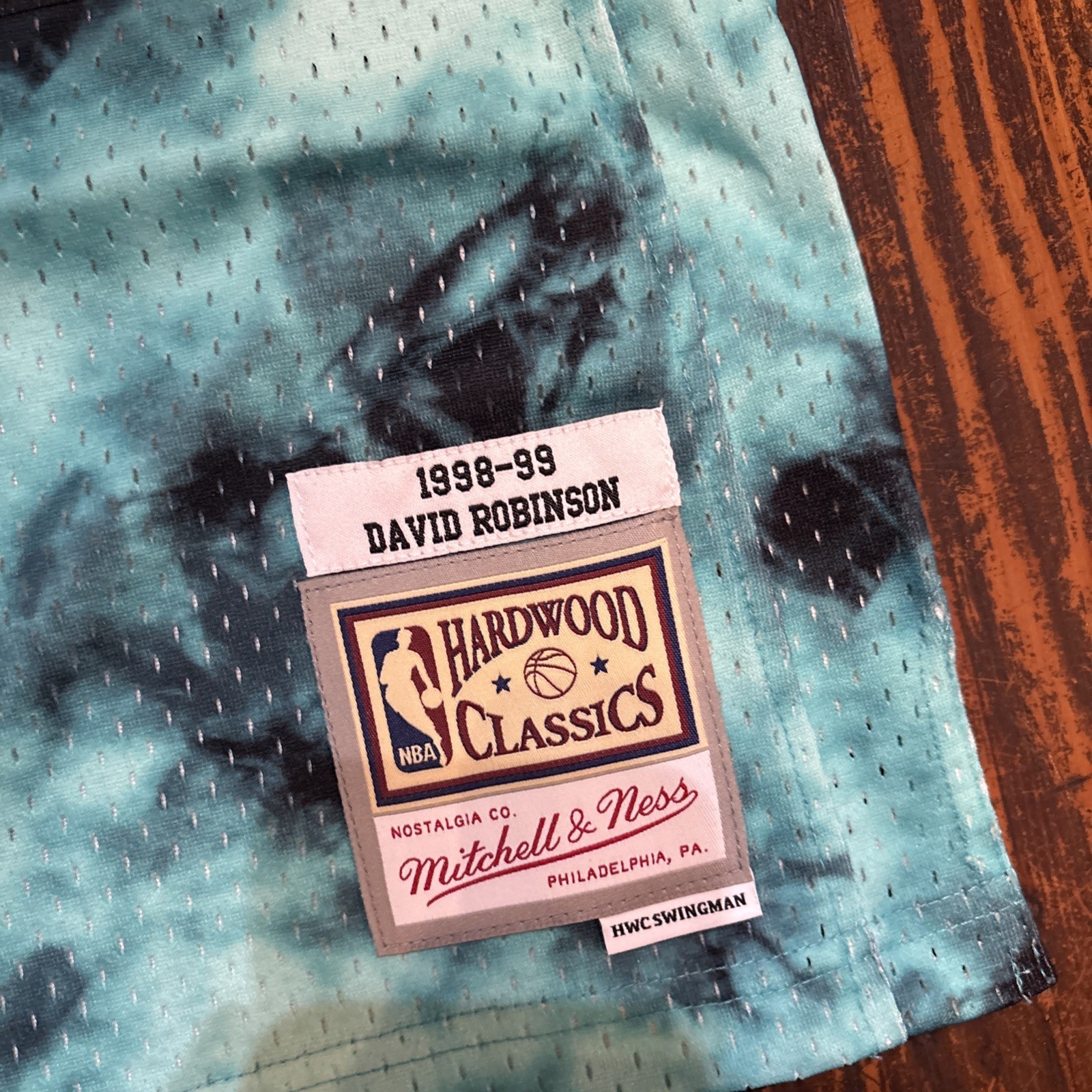 San Antonio Spurs Jersey Mitchell & Ness SwIngman Galaxy 98-99 Robinson Small gallery