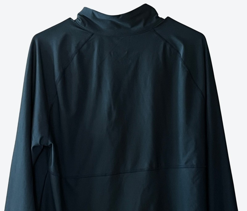 Obermeyer Men's Large Long Sleeve 1/4 Zip Navy Blue Pullover Midweight Top USA gallery
