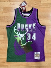Mitchell & Ness Ray Allen 1996-97 Milwaukee Bucks Split Swingman Jersey M NWT