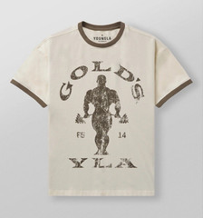YoungLA 4009 golds gym ringer tees color off white