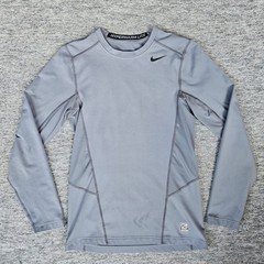 Nike Pro Combat Hyperwarm Lite Men’s Small Fitted Gray Crew Neck 618984-065