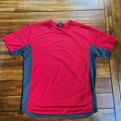 Nike Sphere Red & Grey Thermal Short Sleeve Shirt, Mens Size Large