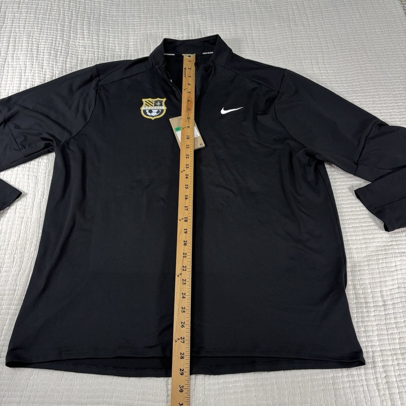 Nike Running DriFit Elements 1/2 Zip Pullover Mens XL Black Active Topsail Logo gallery