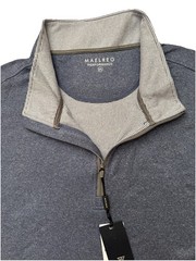 Maelreg Performance Men’s Moisture Wicking 1/4 Zip Pullover Navy Melange 3XL NWT