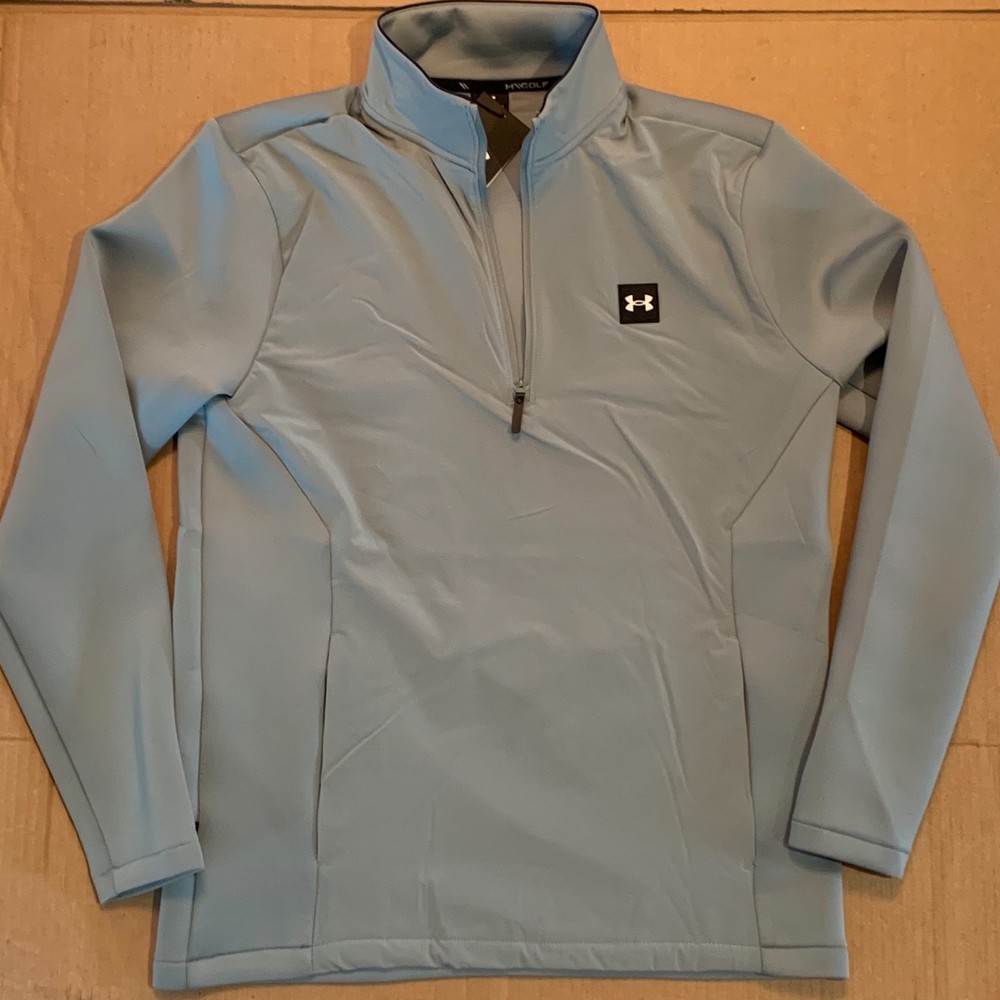 NWT $100 Under Armour Golf UA Drive Pro Storm Hybrid Half Zip Green Pullover 2XL