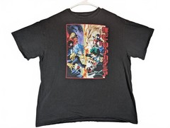 My Hero Academia Anime Manga Battle Graphic Tee Mens Large Black