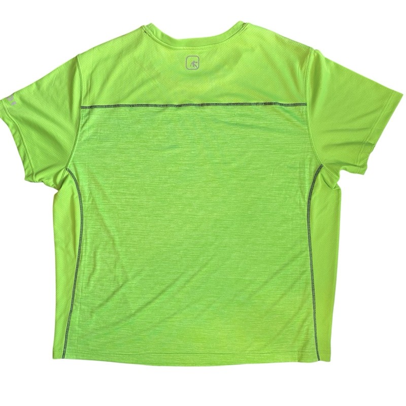AND1 Neon Green “Stop Sweating Me” Performance Tee Big Men’s Size 3X Large gallery