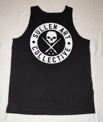 NICE Sullen Art Collective Mens Black Short Sheeve Tank Top Large L