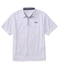 Men’s Under Armour Short Sleeve Tech Polo Shirt, White 1290140-100