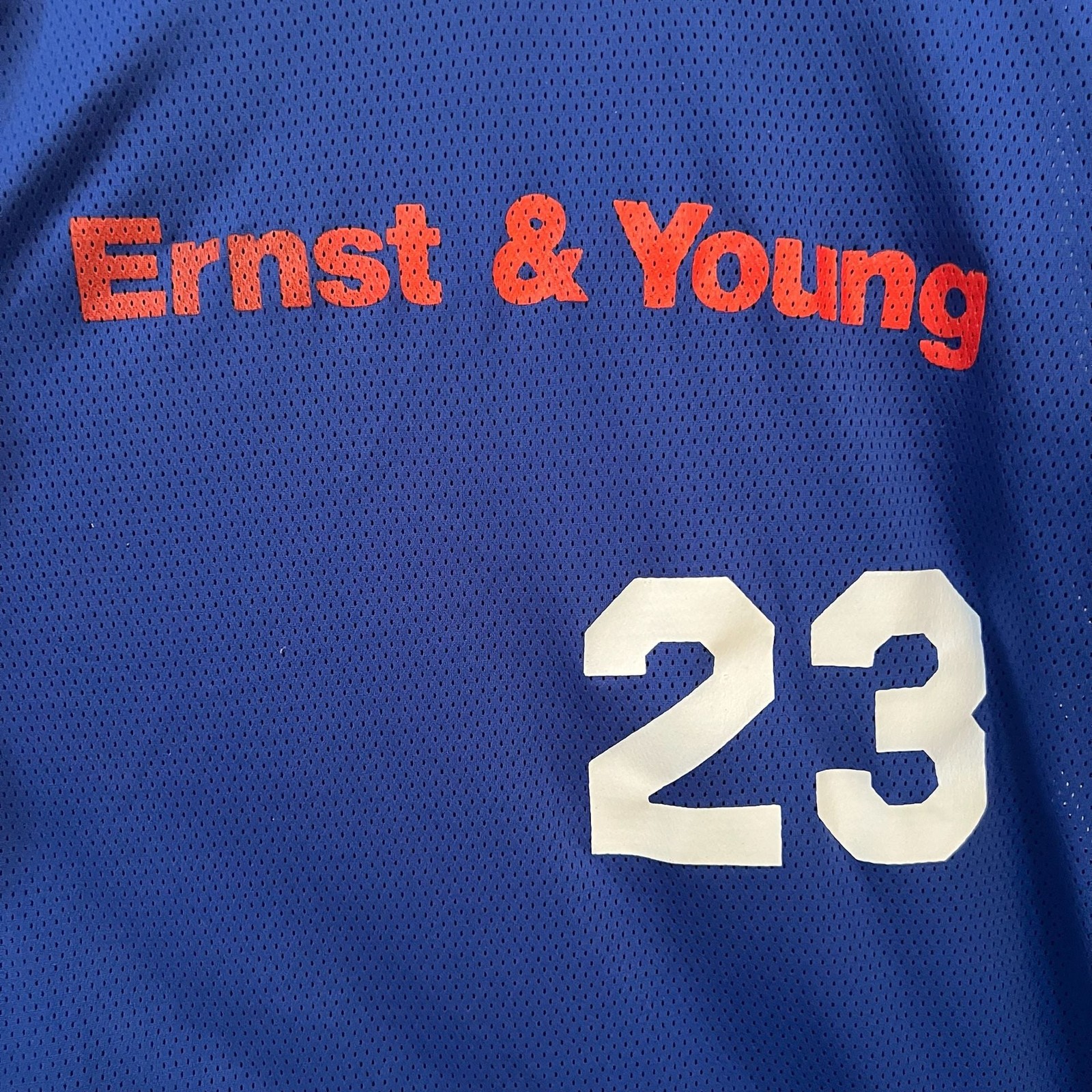 Vintage Empire Sporting Goods Ernst & Young Mesh Jersey Number 23 gallery