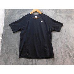 Nike Shirt Mens Medium Black Fit Dry 284315-010 Athletic Running Workout Tee
