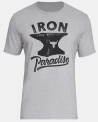 UNDER ARMOUR PROJECT ROCK UA IRON PARADISE TEE DWAYNE JOHNSON LOOSE T-SHIRT A2