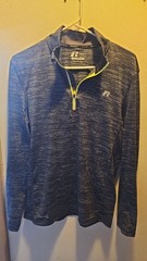Russell Dri-Power 360 Large 34-35 Men’s Gray/Black 1/4 Zip Pullover Top