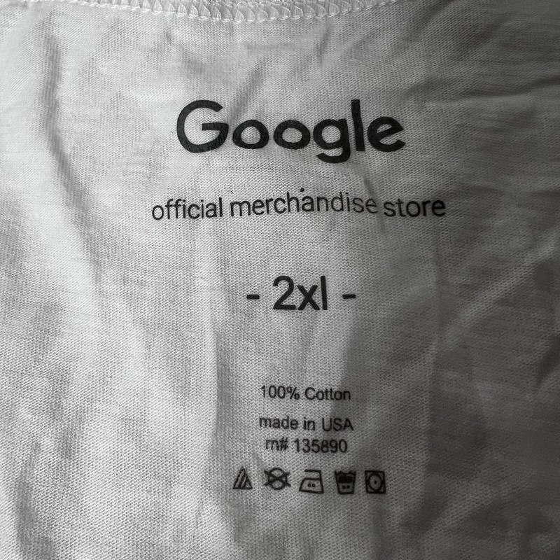 Google Official Merchandise Store White Multicolor Striped Tank Top Men 2XL NWOT gallery