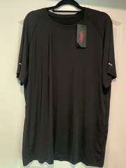 Men’s 2XL Black Cooling Ice Silk Running Shirt. The Gym People.NWT