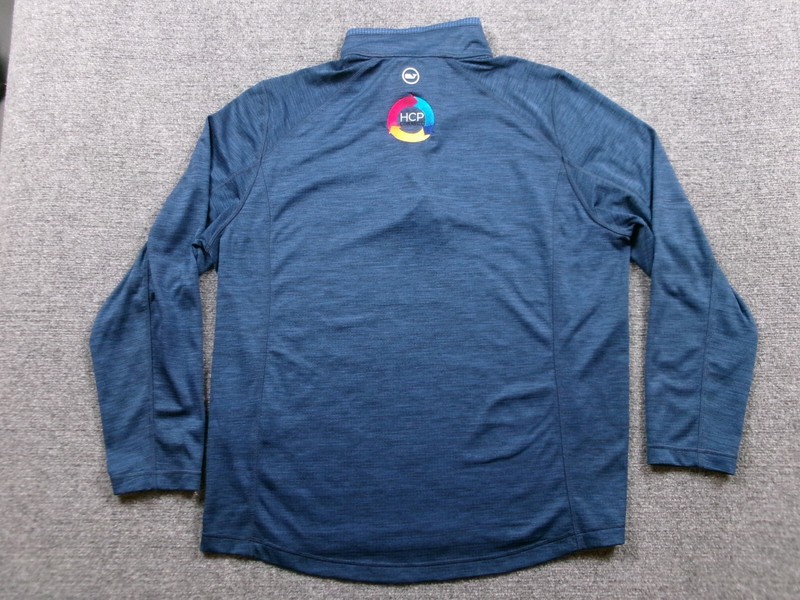 Vineyard Vines Pullover Mens Extra Large Blue Performance Wicking 1/4 Zip Waffle gallery