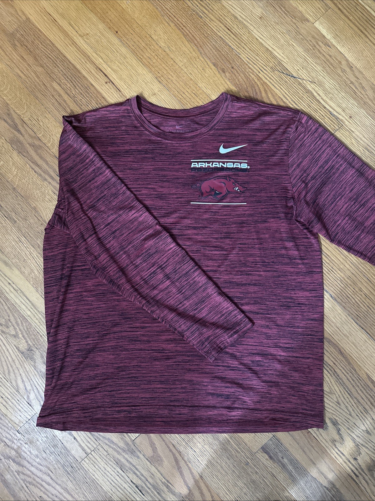 Arkansas Razorback Nike Dri-Fit Longsleeve Shirt. Urban Multi Pattern. gallery