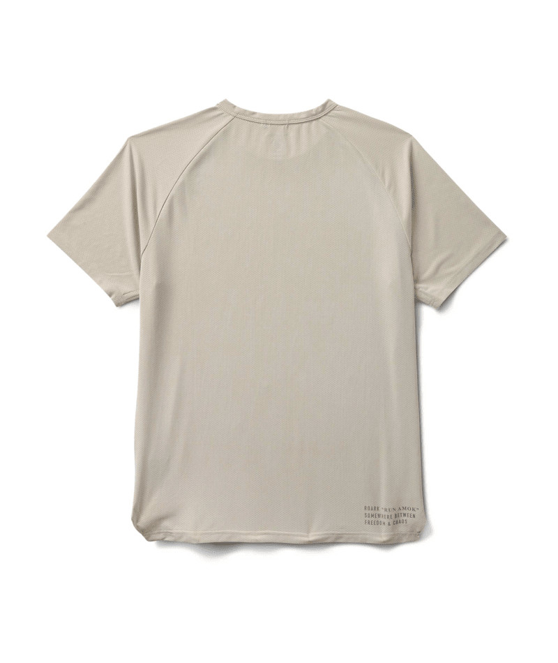 Roark Alta Elite Men's Short Sleeve Run Amok Tee Moonstone MEDIUM NEW #5874 gallery