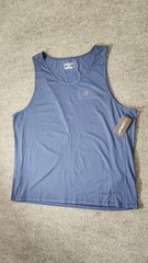 EZRUN Men’s Quick Dry Athletic Tank Top Workout Running Gym Shirt Navy Blue 2XL