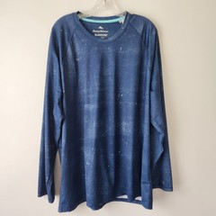 Tommy Bahama IslandZone Shirt Men’s XXL UPF 30 Blue Abstract Cruise Resort Wear