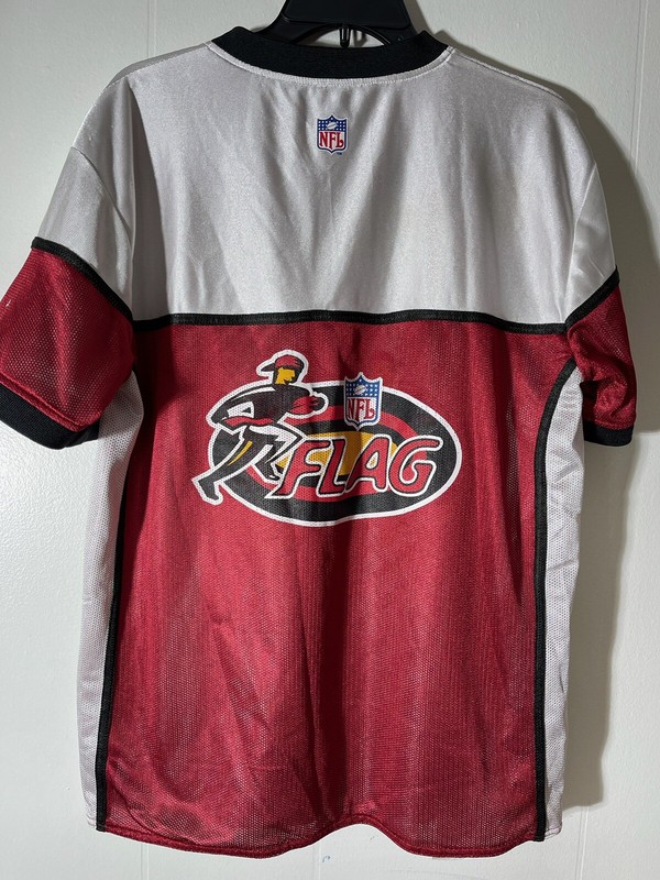 NFL Mens Red White V Neck Jersey Baked Cheetos Red Cardinals - Size L gallery