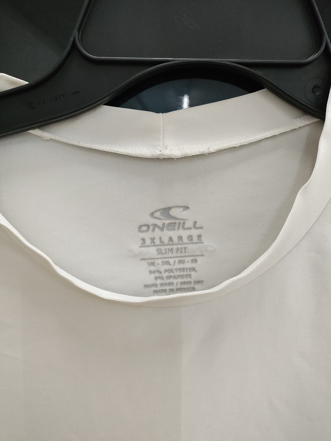 O'NEILL Men's Basic Skins 50+UVA UBA Protection Rash Guard White T-shirt Sz 3XL gallery