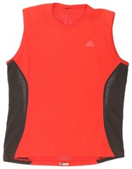Adidas Mens Vest Top XL Red Colourblock Polyester AM19