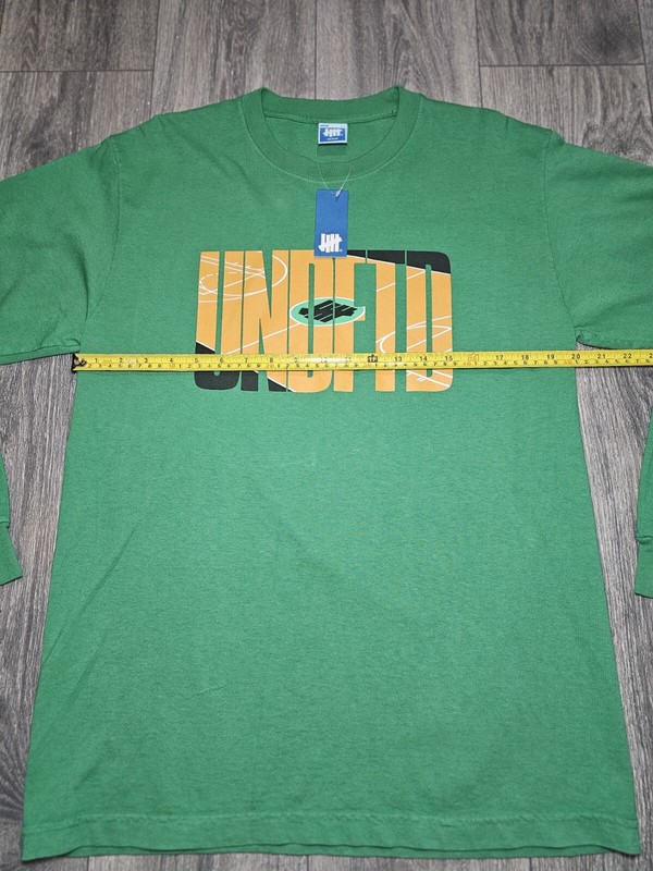 UNDFTD Undefeated Half Court Basketball Long Sleeve Shirt Green Mens Size Medium gallery