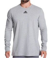 Adidas Men’s Creator Long Sleeve Sports Training Shirt Gray Size L New