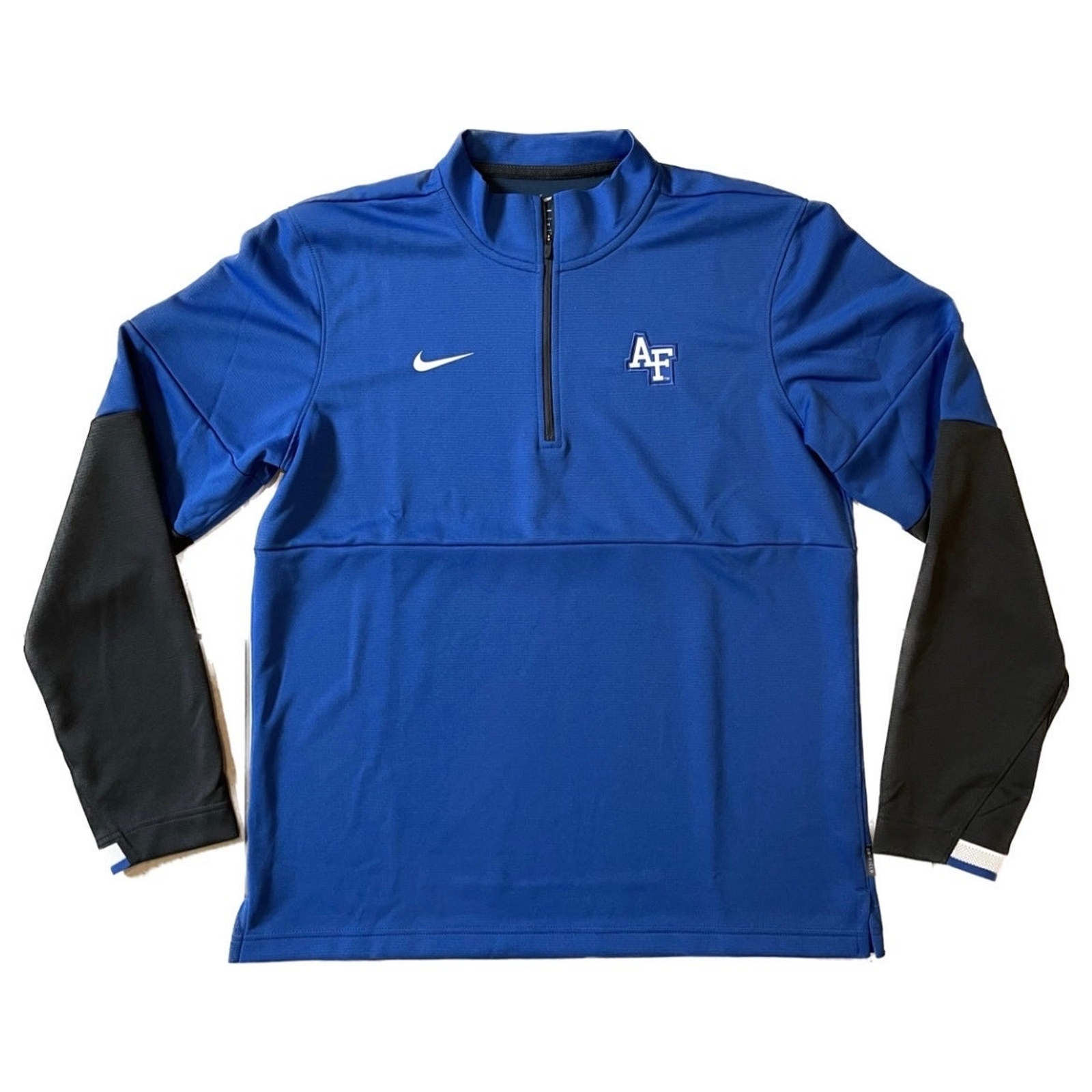 Nike Air Force Falcons Dri Fit Training 1/4 Zip Blue Mens Size M gallery
