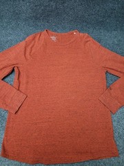 American Eagle Outfitters Shirt Mens Medium Orange Active Flex Long Sleeve Tee