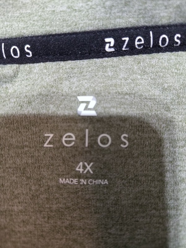 Zelos Men 4X 1/4 Zip Pullover Jacket Gray Heather Long Sleeve Big & Tall Active gallery