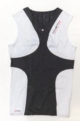 Kinetik Compression Gear White and Black Sleeveless Top Multisport XL STWBW12