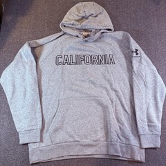 Men’s Under Armour California Gray Hoodie Sweatshirt XL Loose Fit CA Uni