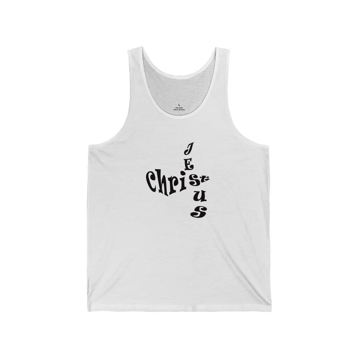 Bella & Canvas 3480 Jersey Tank "Jesus Christ" in 17 Colors and 6 Sizes gallery