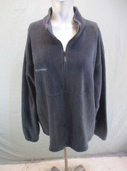 Columbia Size XL Unisex Adult 1/2 Zip Stand Collar Fleece Athletic Pullover 004