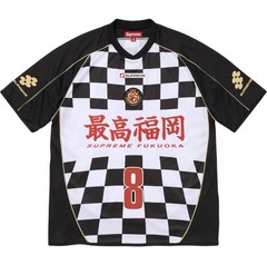 🔥Supreme Black Checkerboard Soccer Jersey Size Large🔥