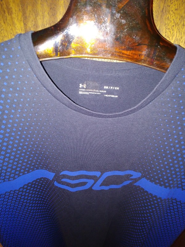 Vintage UNDER ARMOUR Steph Curry HeatGear Performance Tee; Small gallery