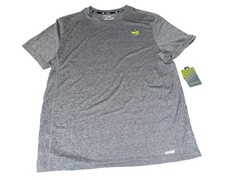 Tek Gear DryTek Shirt Mens Large Gray Heather Performance Athletic Workout NWT
