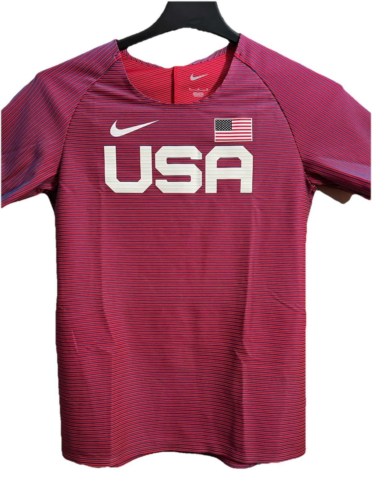 NIKE PRO ELITE TEAM USA TRACK FIELD RUNNING SHIRT BV1312-602 MADE IN SZ MEDIUM gallery