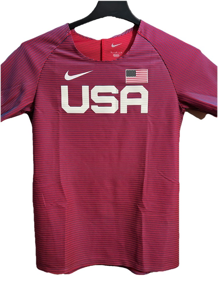 NIKE PRO ELITE TEAM USA TRACK FIELD RUNNING SHIRT BV1312-602 MADE IN SZ MEDIUM