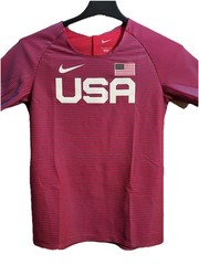 NIKE PRO ELITE TEAM USA TRACK FIELD RUNNING SHIRT BV1312-602 MADE IN SZ MEDIUM