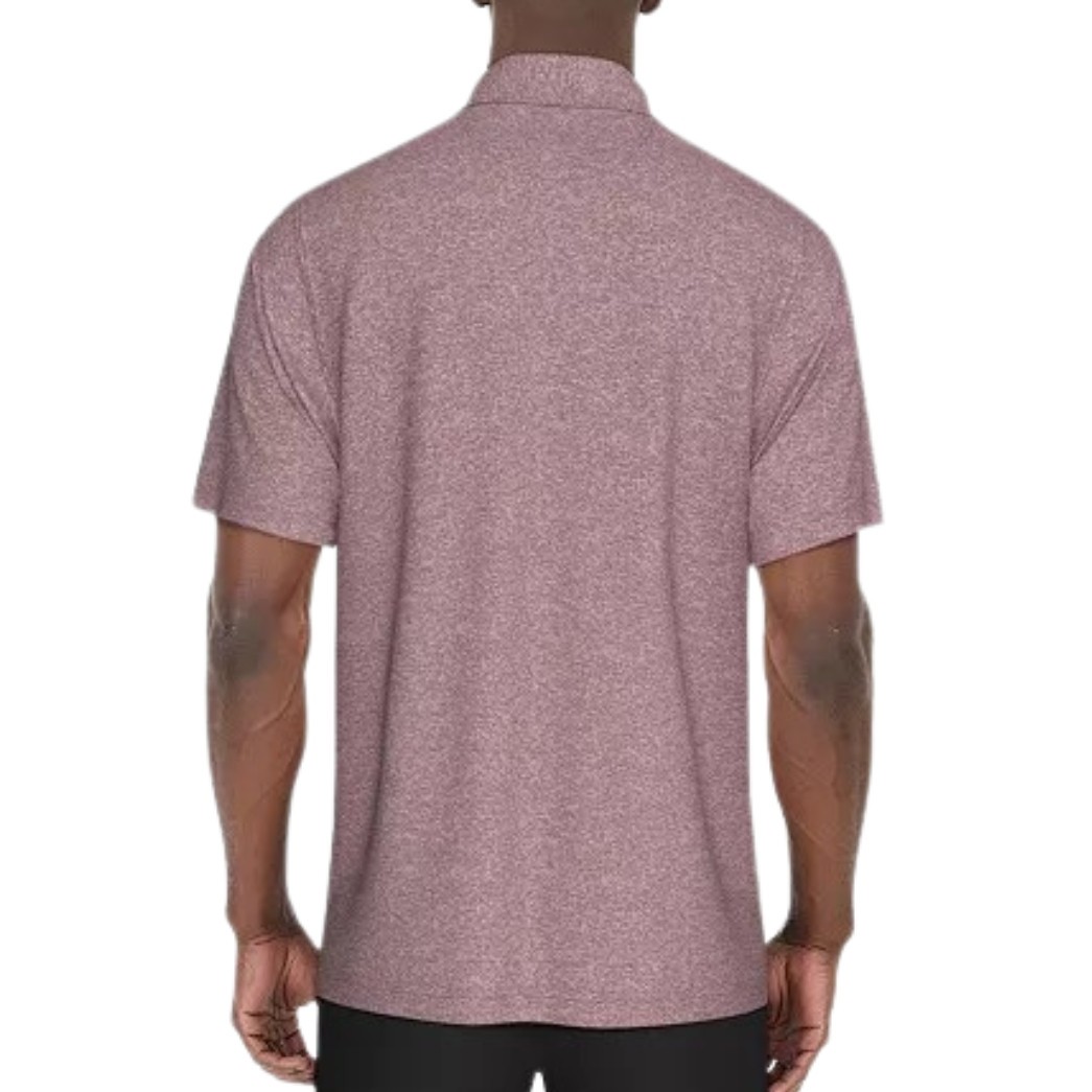 PGA TOUR Performance Stripe Polo Golf Shirt sz 2XL XX-Large Berry Heather gallery