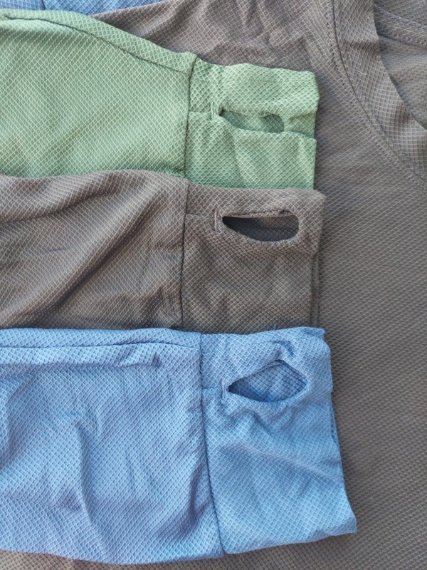 3 DULUTH Buck Performance Layer Long Nylon Thumb Crew Top Green Blue Black XL 46 gallery