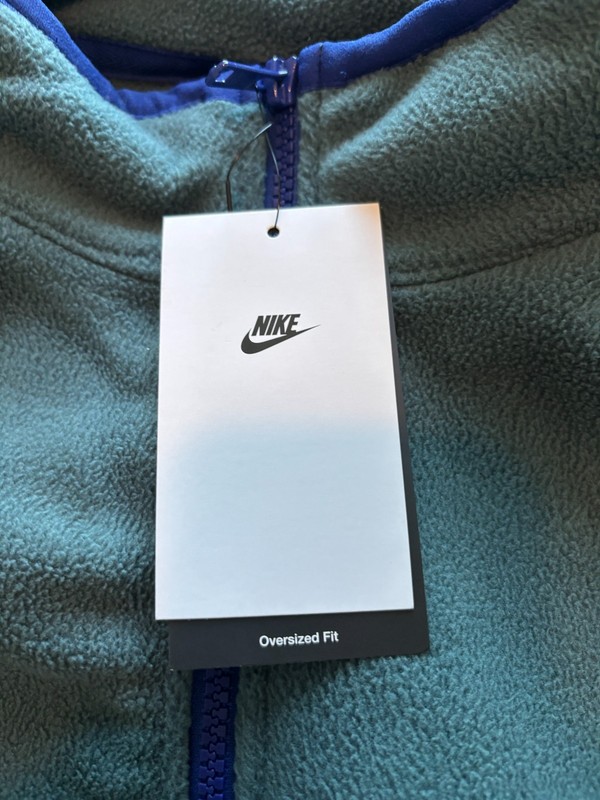 Nike Club Open Air 1/2 Zip Brushed Fleece Pullover Top Sz L Mens $90 HV4628-359 gallery
